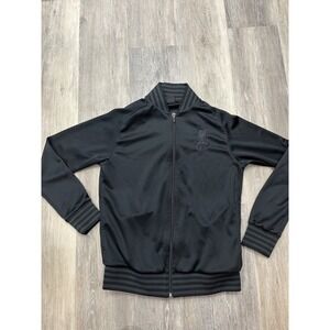 Vintage Liverpool FC EPL Black Warmup Track Jacket Soccer Football Size S